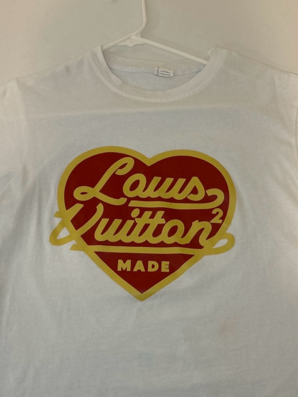 LV X Nigo Intarsia Jacquard Heart Cotton White Shirt